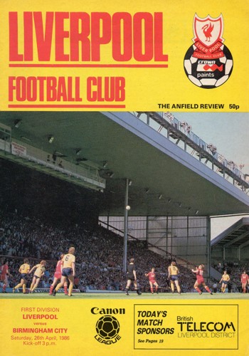 Match programme